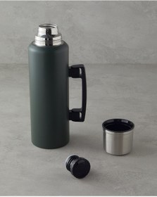 Resim English Home HeatLock Çelik Bardaklı Termos 1,5L Koyu Yeşil 