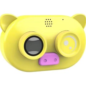 Resim Geeksen Çocuklar İçin 1080p Su Geçirmez Fotoğraf Makinesi - 2 İnç Ips Ekran, 500w Piksel, 16gb Hafıza Kartı, Sarı Renk, Taşınabilir 