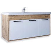 Resim TETA HOME Lizbon 100 Cm Mdf Banyo Lavabolu Alt Dolap 