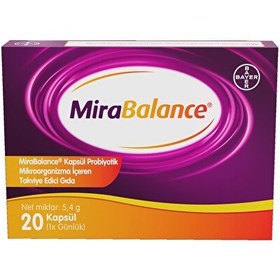 Resim Mirabalance Probiyotik İçeren Takviye Edici Gıda 20 Kapsül 