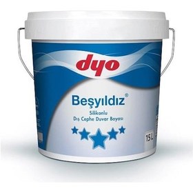Resim Dyo Beşyıldız Silikonlu Dış Cephe Boyası 15 Lt 
