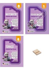Resim Lgs 8. Sınıf Matematik Fen Ve Türkçe Etkinlikli Ders Föyleri 3lü Set 