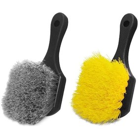 Resim Araba Jant Ve Lastik Temizleme Fırçası Setleri, Jant Temizleme İçin Finegood Jant Fırçaları, Otomobil Jant Temizleme Fırçası Seti Fırça Temizleme Aracı 