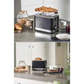 Resim Pratik ve Şık 2 Dilim Ekmek Kızartma Makinesi, Siyah Renk 