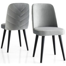 Resim Erezogullari_Mobilya Modern Yemek Odası Mutfak Sandalyesi Venedik 2 Li Set 