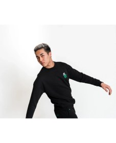 Resim Luo Camp Sweatshirt 02 - Black Erkek Eşofman Üst 