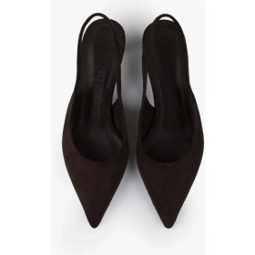 Resim Shoeberry Kadın Peta Acı Kahve Süet Stiletto 