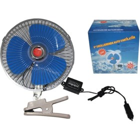 Resim Ahmet Otomotiv Araç Içi Vantilatör Oto Pervane 12 Volt Uyumlu Mandallı Çakmaklık Girişli 