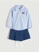 Resim LC Waikiki Mavi Kız Çocuk Takım 3'lü 