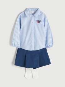 Resim LC Waikiki Mavi Kız Çocuk Takım 3'lü 