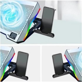 Resim Datastar ZR924 S601 Tek Fanlı Rgb Metalik Laptop Soğutucu 