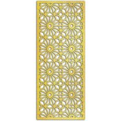 Resim Liar Dekor Liar Ahşap Seperatör (Paravan) - KSP-202 - (18 mm) - (60 cm x 160 cm) - (Gold) 