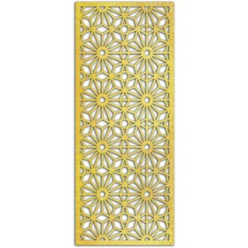 Resim Liar Dekor Liar Ahşap Seperatör (Paravan) - KSP-202 - (10 mm) - (69 cm x 139 cm) - (Gold) 