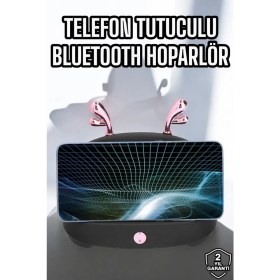 Resim Yeni Nesil Akıllı Hoparlör Telefon Tutacağı Uzun Pil Ömrü Yüksek Ses Kaliteli 