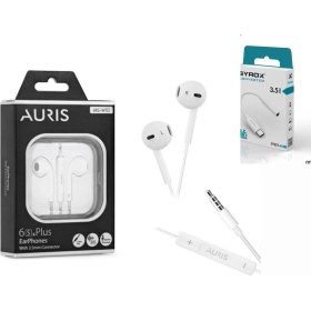 Resim Auris HF03 3.5mm Jack Konektörlü Kablolu Kulaklık + Syrox DT22T-A Type-C Kulaklık Çevirici & Dönüştürücü Aparatı 3.5mm Jack 