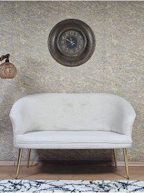 Resim ZAFİR İkili TEDDY Gold Kaplama Sivriltme Ayak Çay Seti Koltuk İkili Berjer , Balkon, Salon, Ofis 