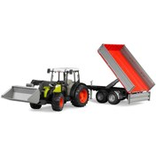 Resim NW NessiWorld Nessiworld Bruder Claas Nectis 267F Traktör Ve Römork BR02112 