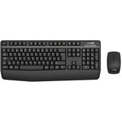 Resim TURBOX Workeys Office USB Kablosuz 2.4ghz Siyah Multimedya Standart Q Kablosuz Klavye ve Mouse 