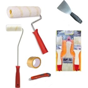 Resim Makro Yapı Makroyapı 8 Parça Boya Seti Duvar Boyama Badana 8 Parça Birarada 