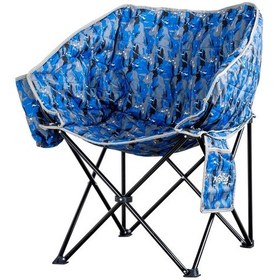 Resim Argeus Balcony Comfort Katlanabilir Kamp Sandalyesi Mavi Kamuflaj Çok Renkli 