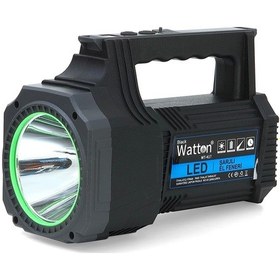 Resim Led Şarjlı El Feneri 25w Wt-417 Siyah 