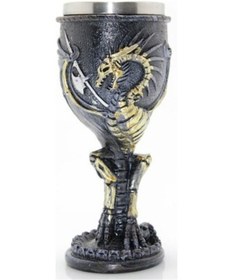 Resim Ejderha Tasarımlı Paslanmaz Çelik Kadeh Bardak Model 2 