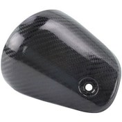 Resim Xurunkeji Motosiklet Egzoz Susturucu Bağlantı Borusu Kapağı Karbon Fiber Haşlanma Önleyici Kapak Isı Kalkanı Koruyucu Honda Cb190ss 2017-2022 