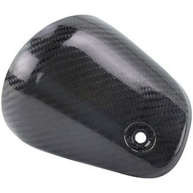 Resim Xurunkeji Motosiklet Egzoz Susturucu Bağlantı Borusu Kapağı Karbon Fiber Haşlanma Önleyici Kapak Isı Kalkanı Koruyucu Honda Cb190ss 2017-2022 