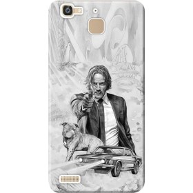 Resim Ceppare Huawei Gr3 Kılıf Desen Baskılı Silikon Kapak John Wick STK:612 