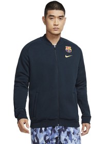 Resim Nike Sportswear Fc Barcelona Navy Bomber Jacket Lacivert Ceket 