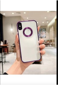 Resim Tria Iphone X / Xs Uyumlu Elektroliz Logo Detaylı Kenarları Renkli Kamera Lens Korumalı Telefon Kılıfı 