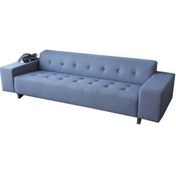 Resim Jasum Kumaş Üçlü Mavi Ofis Bekleme Koltuğu Turkuaz 