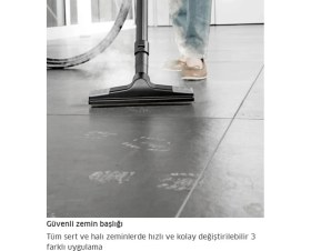 Resim Karcher Cam Yüzeyler Halı Kumaş Yüzeyler Tüm Sert Zeminler Sv7 Buharlı Temizlik Makinesi 