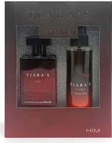 Resim Tiaras Him Klasik Erkek Parfüm EDT 100 ML + Vücut Spreyi 150 ML 