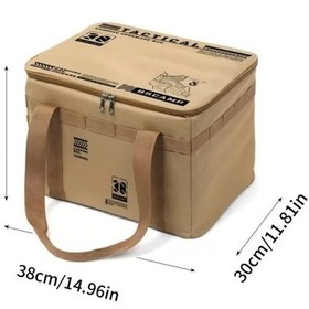 Resim Gateesat Asker Yeşil Katlanır Büyük Kapasiteli Çok Bölmeli Dayanıklı Outdoor Depolama Çantası 