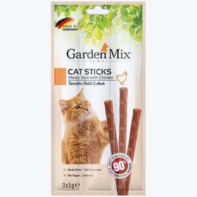 Resim Garden Mix Tavuklu Tahılsız Kedi Ödül Çubuğu 3x5gr 