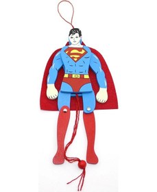 Resim Ahşap Salanan Süperman Figürü Alk1194 