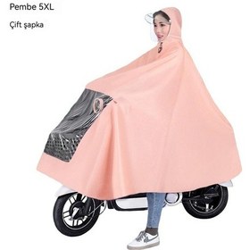 Resim Motosiklet Yağmurluk Panço Kalınlaşır Ve Yağmur Geçirmez Çift Erkek Ve Kadın Genel Panço Kamuflaj 