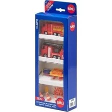 Resim Hype Store Siku 6330, Itfaiye Hediye Seti, Kaldırma Platformlu Kamyon, Itfaiye Aracı, Uçak, Hareketli Parçalar, Direkler, Mavnalar ve Alevler Dahil 