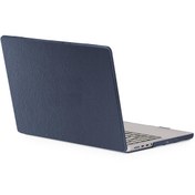 Resim NovStrap Apple MacBook Air M2 Çip A2681 13.6 inç 2022 Uyumlu Kılıf Deri Desenli Rubber Mat Kapak 