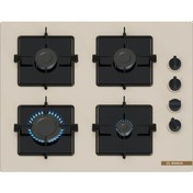Resim Bosch POP6C1O12O Ankastre Gazlı Sert Cam Ocak 