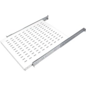 Resim AGER Dikili Tip 19" 1U D800mm için Hareketli Beyaz Raf Modülü Ağır Hizmet Tipi AA-HRR80-A-B1 