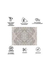 Resim Tink Kendinden Yapışkanlı Gri Buzlu Desenli Pvc Panel 41x62 Cm 