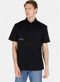 Resim Colin's Colins Comfort Fit Shirt Neck Düz Erkek Siyah Kısa Kol Gömlek Cl1073361 Q1.v1 Blk 