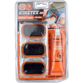 Resim Knitex 24lü Lastik Tamir Yama Seti Latik Tamiri İçin Soğuk Yama 