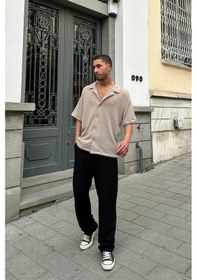 Resim Taş Dokulu 04 Ee Oversize Gömlek Taş 