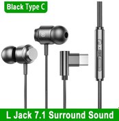 Resim Siyah Tip C Galaxy 90 Jack Kablolu Oyun Kulaklığı Hifi Surround Ses Mic Ile 3.5mm Tip C Müzik Kulaklıkları Samsung S24 23 İphone 15 