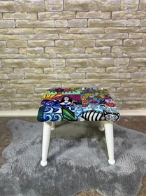 Resim Trend Lake Diego Ahşap Ayak Uzatma Pufu Makyaj Koltuğu Bench Tabure 