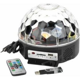 Resim Disko Topu Renkli Işıklı Lazer Parti Bluetooth Bağlantılı LED Küre - Lisinya 