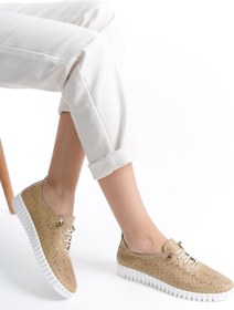 Resim Hakiki Deri Ortopedik Hassas Ciltler İçin Çok Yumuşak Bej Kadın Ayakkabı Artı-artı014-alk054 001 